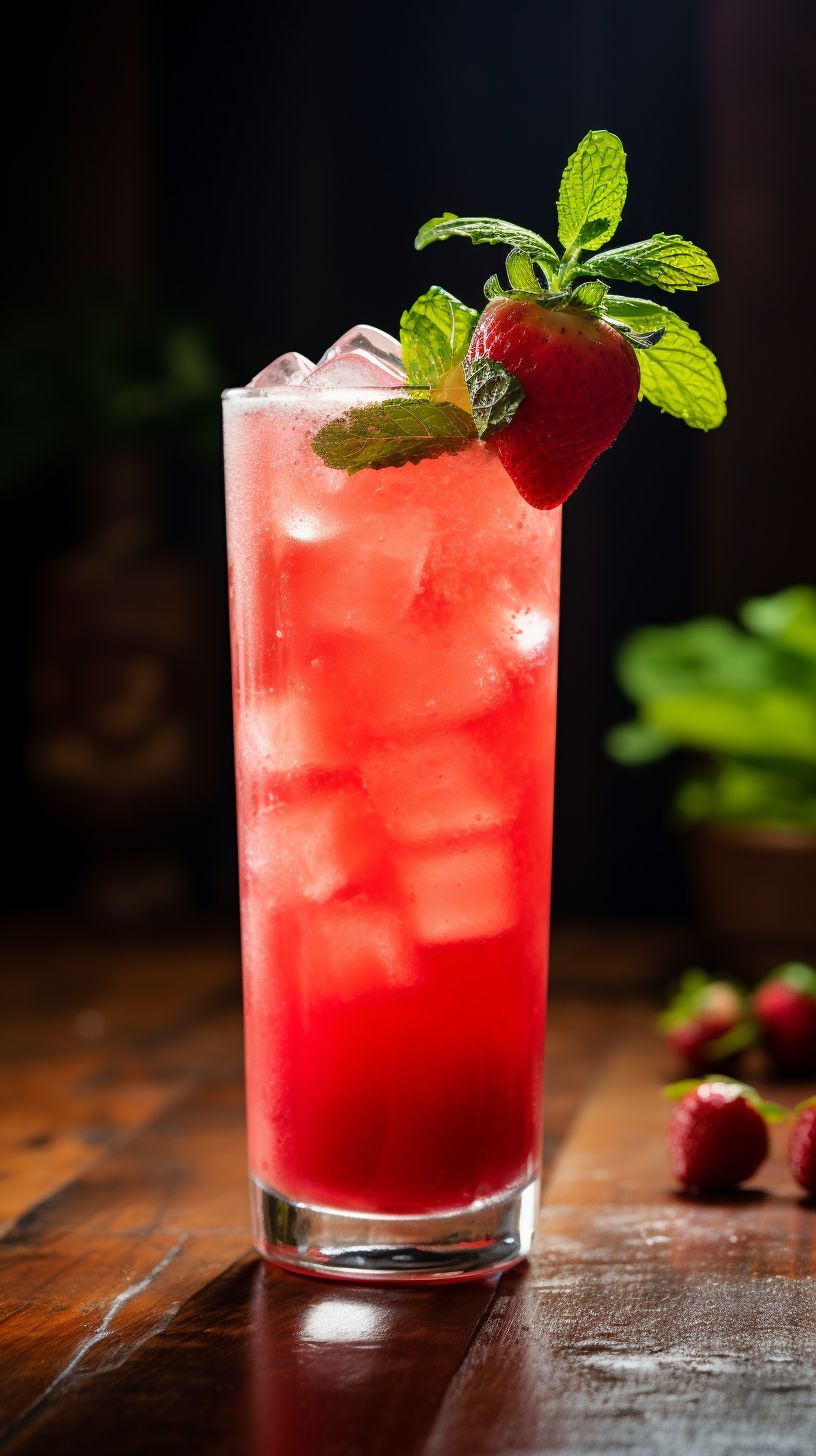 Water Melon and Strawberry Juice