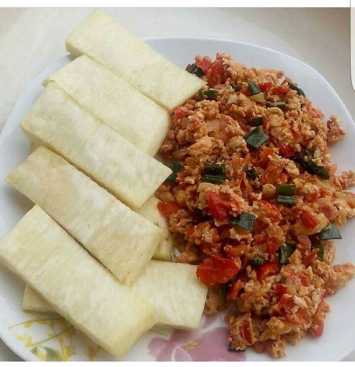 Fried Yam & Egg